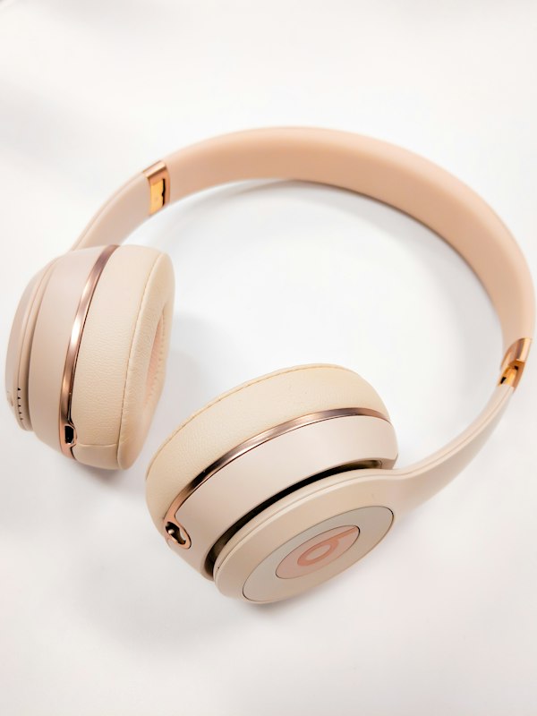 Neon headphones listening experience
